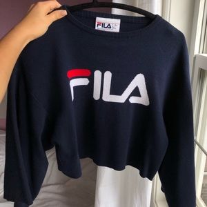 Cropped FILA sweater